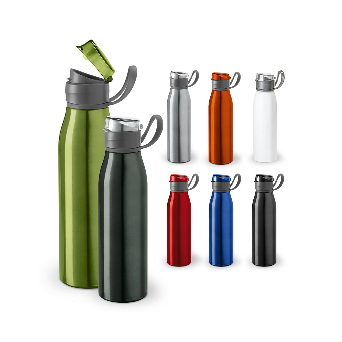 KORVER. Butelka sportowa z aluminium 650 ml 94631_set