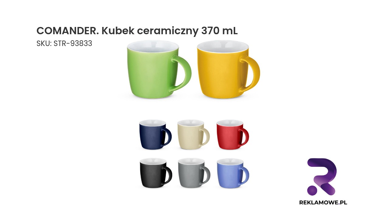 COMANDER kubek ceramiczny 370 mL