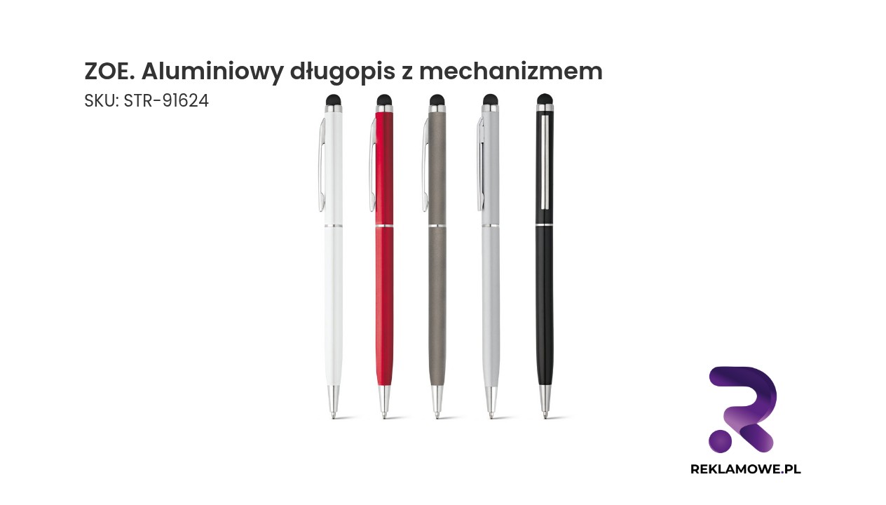 ZOE aluminiowy długopis z mechanizmem